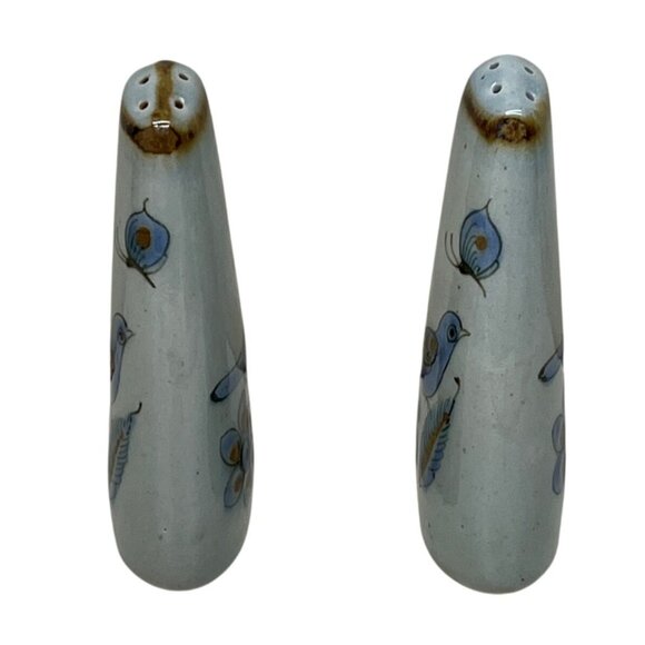 Ken Edwards El Palomar Mexican Pottery Blue Bird Salt and Pepper Shakers - Picture 6 of 6